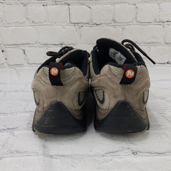 MERRELL MEN'S MOAB 2 WATERPROOF HIKING LACE COMFORTABLE SHOES BARK J08871 SIZE 8 - Picture 4 of 9